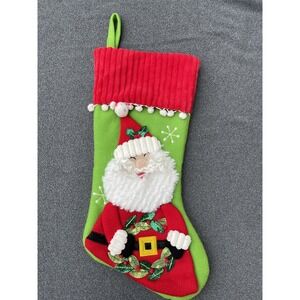 Festive Santa Christmas Decoration Stocking